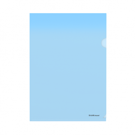 Папка-уголок ErichKrause, A4, синяя, "Clear Standard" фото 1
