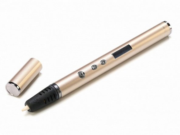 Ручка 3D RP900A, ABS, золотая, картонная упаковка фото 1