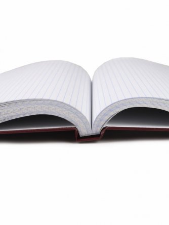 Книга учета 200 мм * 275 мм., "Бордо", 196 л., клетка, 7БЦ, ламинация, блок-офсет, Проф-пресс фото 3