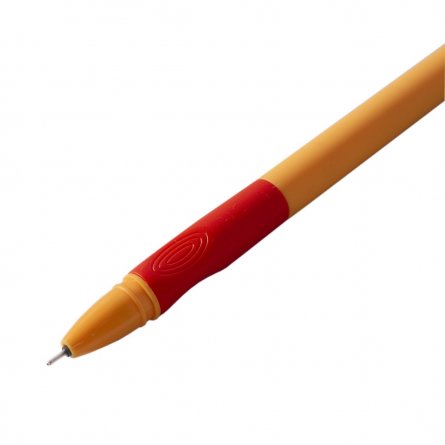 Ручка гелевая пиши-стирай Yalong "Bright color" ,0,5 мм, синяя, игольчатый наконечник, резиновый грип, круглый цветной пластиковый корпус фото 3