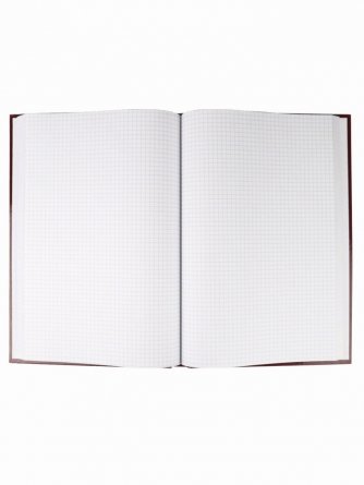 Книга учета 200 мм * 275 мм., "Бордо", 196 л., клетка, 7БЦ, ламинация, блок-офсет, Проф-пресс фото 4