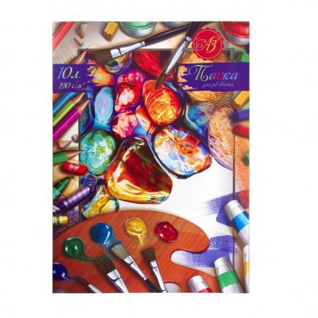 Папка для рисования А3 10л., Alingar, цветная обложка, 120 г/м2, "Colored stones " фото 2
