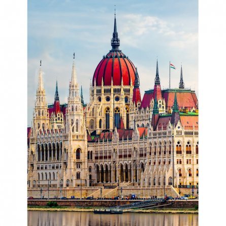 Картина по номерам Рыжий кот, 17х22 см, с акриловыми красками, холст, "Здание венгерского парламента" фото 1