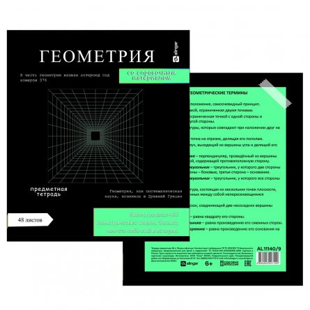 Комплект предметных тетрадей А5 48л., 10 предметов, Alingar "Journal", со справ. материалом, скрепка, мелованный картон, офсет 60г/м2, 100% белизна фото 7
