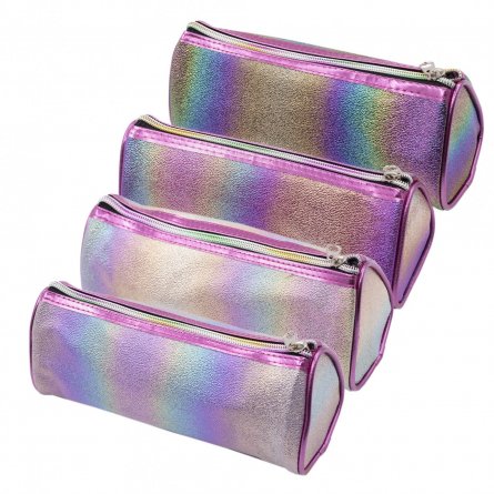 Пенал - тубус Alingar, ПВХ, молния, 80 х 210 мм, "Хамелеон ", ассорти (радужные переливы) фото 1