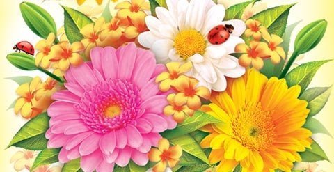 Конверт для денег Мир открыток "Цветы" 226*194 мм, блестки фото 1