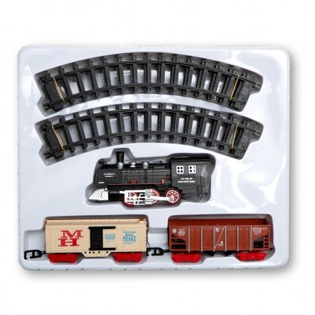 Железная дорога "Товарный Экспресс", электрическая, работает от батареек фото 2