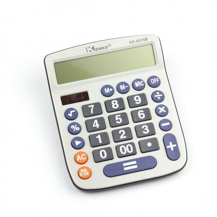 Калькулятор Alingar 12 разрядов, 147*115*10 мм, серый, "KK-6515B" фото 1