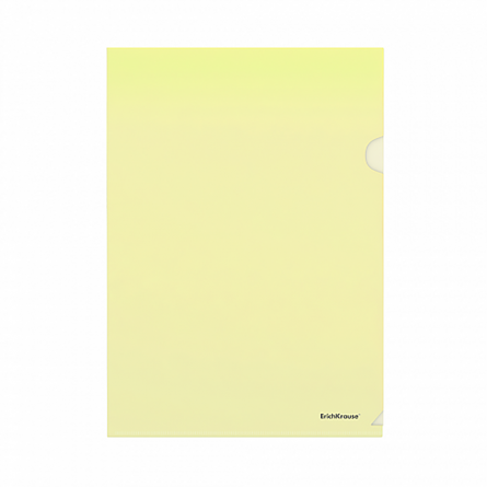 Папка-уголок ErichKrause, A4, желтая, "Clear Standard" фото 1