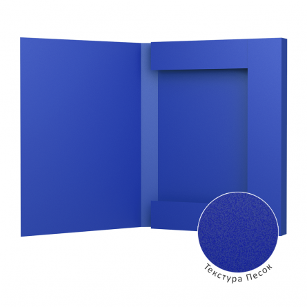 Папка на резинке ErichKrause  "Classic" А4, 30мм, пластик, синяя фото 2