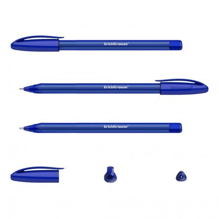 Ручка шариковая Erich Krause"U-108 Original Stick Ultra Glide Technology", 1.0 мм, синяя,шестигр., пласт.грип, пластик. тонир. корпус,картон. упаковка фото 3