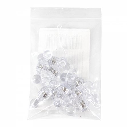 Магниты для доски в форме пешки Alingar, 15 мм, 20 шт в наборе, прозрачные, зип-пакет фото 2