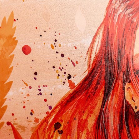 Альбом для рисования А4, 24л. Проф-Пресс, скрепка, целлюлозный картон, твин-лак, блок офсет, 100г/м2, "Рыжеволосая девушка" фото 2