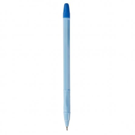 Ручка шариковая Alingar, 0,7 мм, синяя, игольчатый наконечник, грип, шестигранный цветной пластиковый корпус, картонная упаковка фото 3