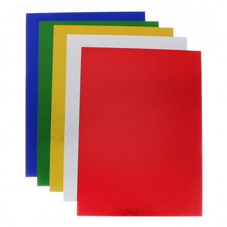 Картон цветной Апплика, А4, фольгированный, 5 листов, 5 цветов, картонная папка, "Волшбеная лошадка" фото 2