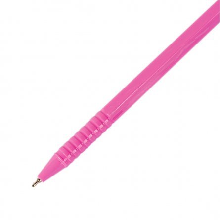 Ручка шариковая Alingar, 0,7 мм, синяя, игольчатый наконечник, грип, шестигранный цветной пластиковый корпус, картонная упаковка фото 2
