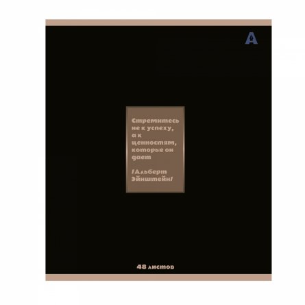 Тетрадь 48л, А5, клетка, Alingar, "Motivation ", скрепка,мелованный картон (стандарт), Soft touch+ выб УФ лак,  блок офсет, 4 дизайна в пленке т/у фото 6