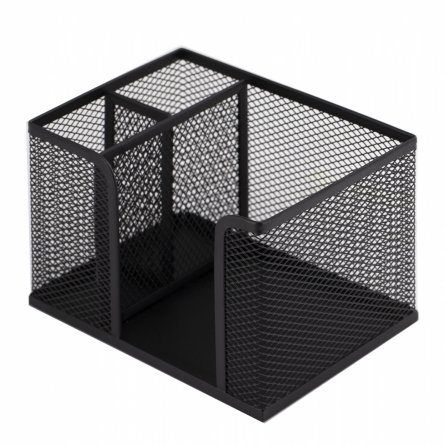 Подставка-органайзер д/канцтоваров, Alingar, металлическая, 14,5*10 *9,5 см, 3 отделения, черный фото 3