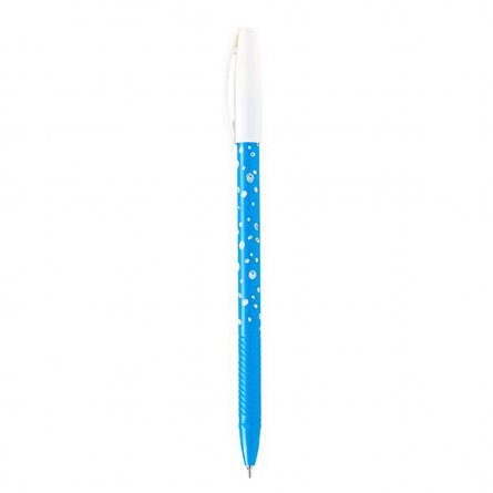 Ручка шариковая синяя HATBER  "Loops" ассорти, с клипом рисунок на корпусе фото 2