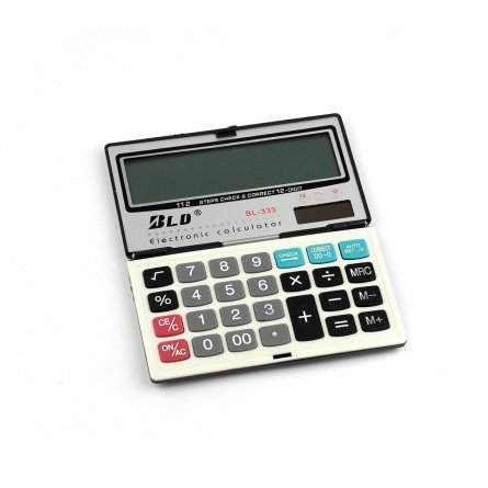 Калькулятор Alingar 12 разрядов, 136*113*5 мм, серый, "BL-333" фото 1