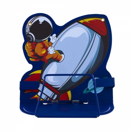Подставка для книг Alingar, 165х165 мм, "Astronaut" космонавт, синий, регулируемый угол наклона, фиксатор, металл, пакет с европодвесом фото 1