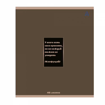 Тетрадь 48л, А5, клетка, Alingar, "Motivation ", скрепка,мелованный картон (стандарт), Soft touch+ выб УФ лак,  блок офсет, 4 дизайна в пленке т/у фото 2