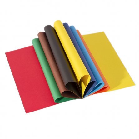 Бумага цветная Проф-Пресс, А4, двухстороняя, 16 листов, 8 цветов, на скрепке, "Корги и радуга" фото 2