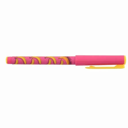 Ручка масляная LOREX "Banana Mania Double Soft", 0,7 мм, синяя, металлизированный игольчатый наконечник, прорез. грип, круглый прорезиненный корпус фото 3