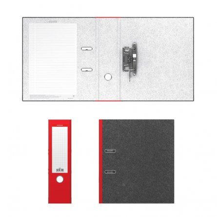 Папка-регистратор с арочным механизмом, ErichKrause "Original", А4, 285х315х80 мм, красный фото 2