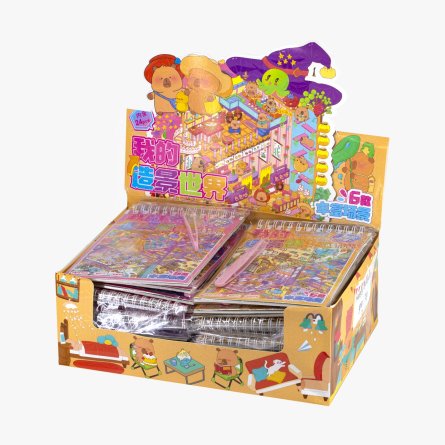 Наклейки для творчества - антистресс набор, 130*185 мм, "CAPYBARA PARTY MIX ", MINI, 3D стикеры, 6 комнат, в комплекте пинцет, 24 шт/уп, шоу-бокс фото 6