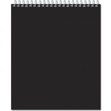 Скетчбук А4 20л., "SKETCHBOOK BLACK", 120 г/м2, Полином, гребень, ламинация, жёсткая подложка, черный офсет фото 2