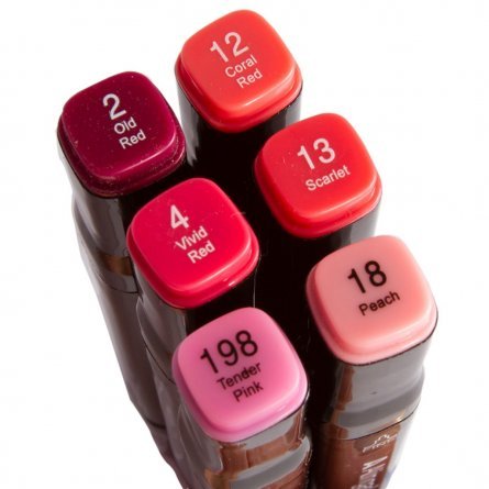 Набор двухсторонних скетчмаркеров Alingar, 6 цветов, розовые, пулевидный/клиновидный 1-6 мм, спиртовая основа, ПВХ упаковка фото 3
