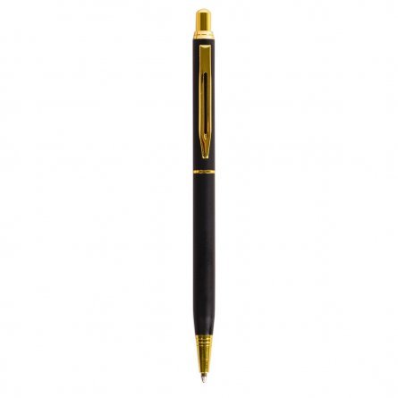 Подарочная ручка шариковая Alingar, 1,0 мм, синяя, автоматическая, металлический корпус, цвет черный, картонная упаковка фото 2