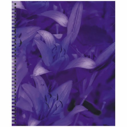 Тетрадь 96л., А5, клетка, Канц-Эксмо "Violet Mix", гребень, мелованный картон, хамелион фото 3