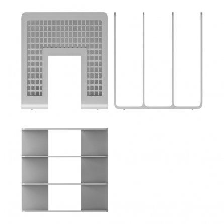 Подставка д/бумаг вертикальная пластиковая ERICH KRAUSE Classic, серый фото 3