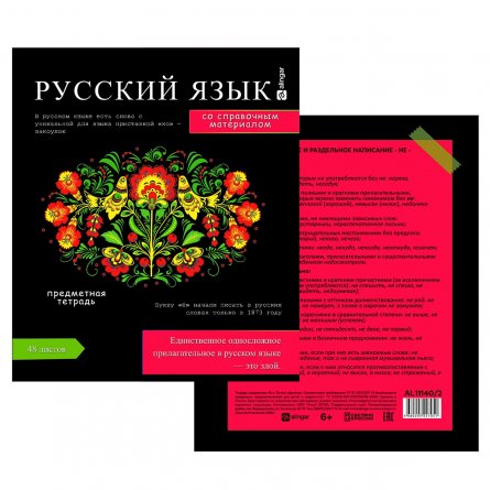 Комплект предметных тетрадей А5 48л., 10 предметов, Alingar "Journal", со справ. материалом, скрепка, мелованный картон, офсет 60г/м2, 100% белизна фото 10
