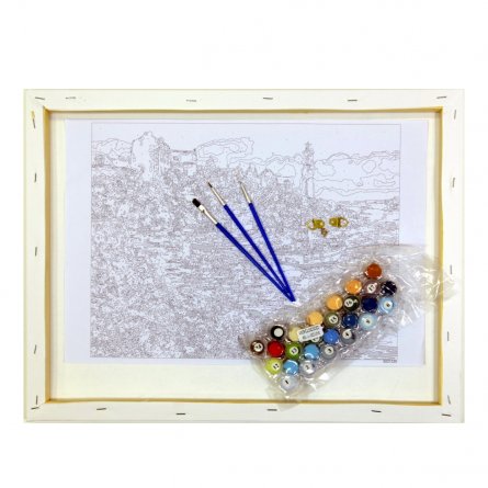 Картина по номерам Alingar,  холст на подрамнике, 20х30 см, 12 цветов, с акриловыми красками, "Река Венеции" фото 4