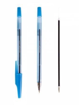 Ручка шариковая Alingar 927, 0,7 мм, синяя, металлический наконечник, грип, шестигранный, тонированный, пластиковый корпус, картонная упаковка фото 3