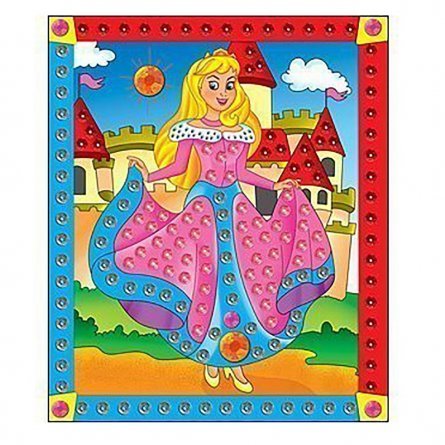 Мозаика из пайеток Рыжий кот, А4, пакет с европодвесом, "Принцесса" фото 1