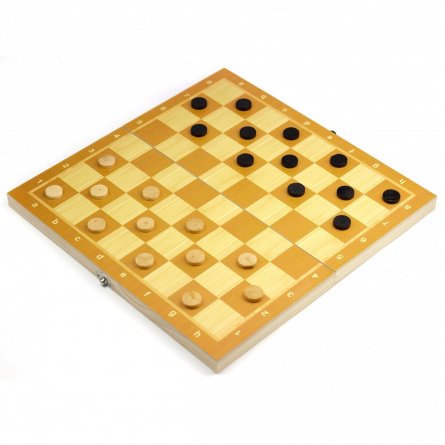 Набор 3 в 1, " Шахматы, шашки, нарды", деревянный, 40*21*4,5 см фото 3