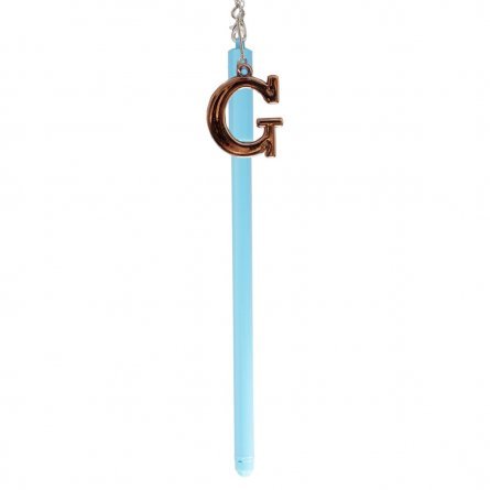 Ручка гелевая Alingar "Буквы", 0,5 мм, синяя, игольчатый наконечник, круглый цветной пластиковый корпус, картонная упаковка фото 5