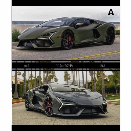 Тетрадь 48л., А5, клетка, Alingar "Авто в городе", скрепка, мелованый  картон ( стандарт), блок офсет, 5 дизайнов в пленке т/у фото 6