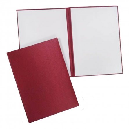 Папка адресная , А4, дизайнерский материал, поролон, красный шелк фото 1