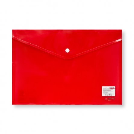 Папка-конверт на кнопке YALONG, А4, 160гр, ассорти, 6 цв фото 1