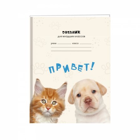 Дневник школьный Канц-Эксмо 1-4 кл., 48 л., 7БЦ, глянцевая ламинация, "Привет!" фото 1