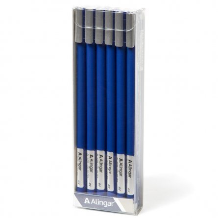 Ручка гелевая Alingar, "Neo", 0,5 мм, синяя, игольчатый наконечник, круглый, пластиковый корпус soft, в уп. 12 шт., картонная упаковка фото 2