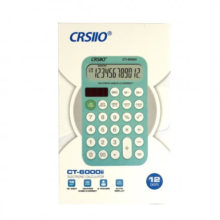 Калькулятор Alingar 12 разрядов, CT-6000 мм, двойное питание, ассорти, "CT-6000", 8,5 см * 14,3 см * 1,2 см фото 6