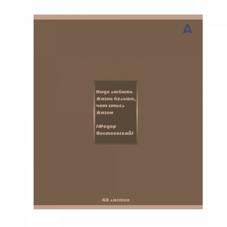 Тетрадь 48л, А5, клетка, Alingar, "Motivation ", скрепка,мелованный картон (стандарт), Soft touch+ выб УФ лак,  блок офсет, 4 дизайна в пленке т/у фото 4