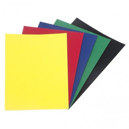 Картон цветной Каляка-Маляка, 194*285 мм, бархатный, 5 листов, 5 цветов, картонная папка фото 2