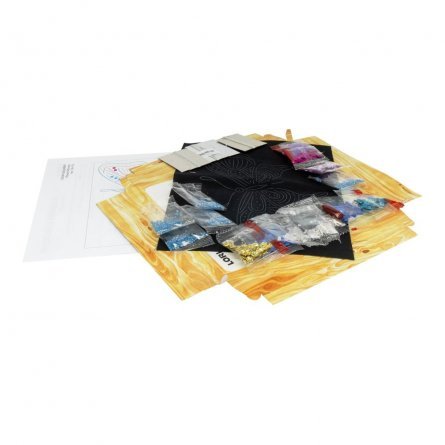 Набор для вышивки пайетками Lori, 230х200х40 мм, , картонная упаковка, "Яркая бабочка" фото 2